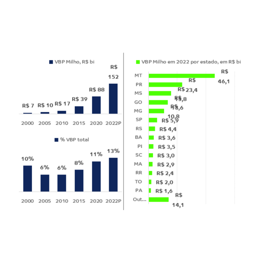 Potencial econômico do milho: indicador VBP. – Getap